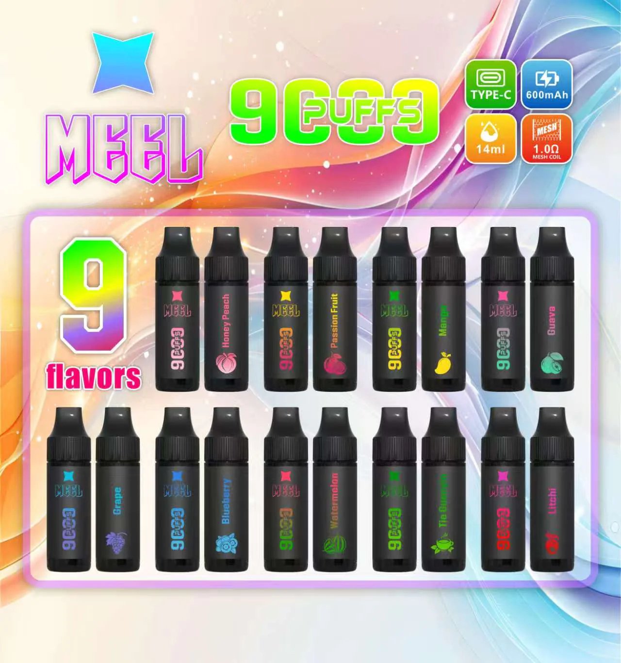 MEEL Marbo 9000口 Mesh 網狀發熱芯黑科技 14ml 驚人裝載容量天花板 旗艦級調香層次分明 強勁爆發力性能主機 台灣現貨:圖片 2