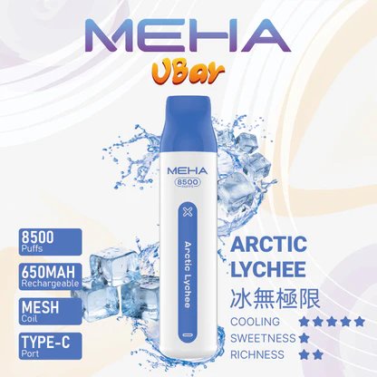 MEHA VBar 魅嗨小白條8500 告別頻繁換彈煩惱 650mAh 穩健能量核心 搭載 3% 醇熟尼古丁鹽黃金配方 台灣現貨:圖片 7