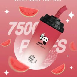 VAKA 奶茶杯 7500 萌熊貓造型設計可愛街頭時尚 3% 醇熟尼古丁鹽絲滑擊喉 15ml 澎湃巨量裝載 600mAh 能量核心長效續航 台灣現貨